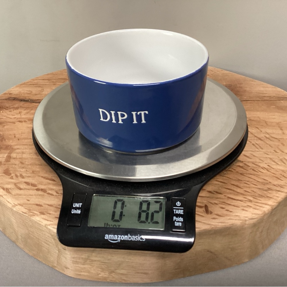 “3/$15” - Blue Ceramic Stoneware “Dip It” Bowl / Very Gently Used Condition - Picture 10 of 11